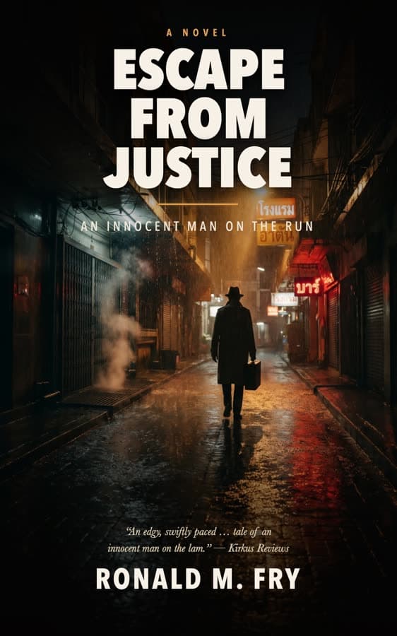 The new cover of Escape From Justice: An Innocent Man on the Run, by Ronald M. Fry